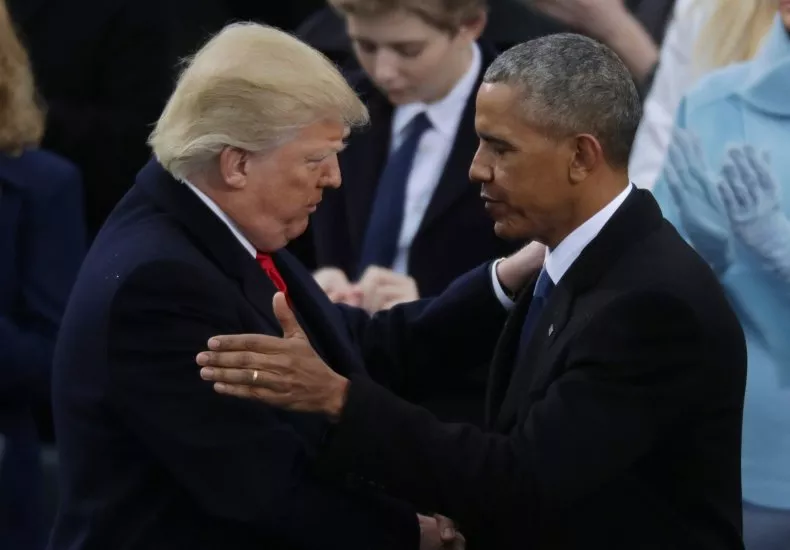 Trump y Obama conversan amenamente en el funeral de estado de Jimmy ...
