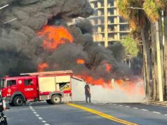 Al menos dos muertos por incendio de camión tanquero
