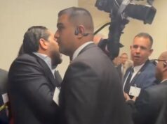 Seguridad de Delcy Rodríguez empujan a periodista dominicano en foro de la FAO